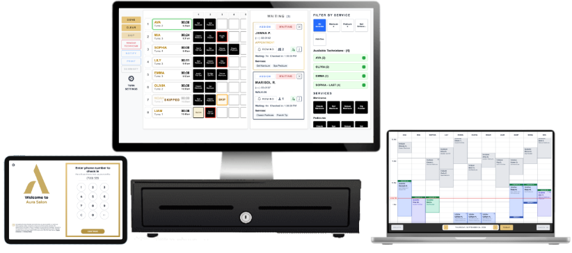 Aura POS system devices